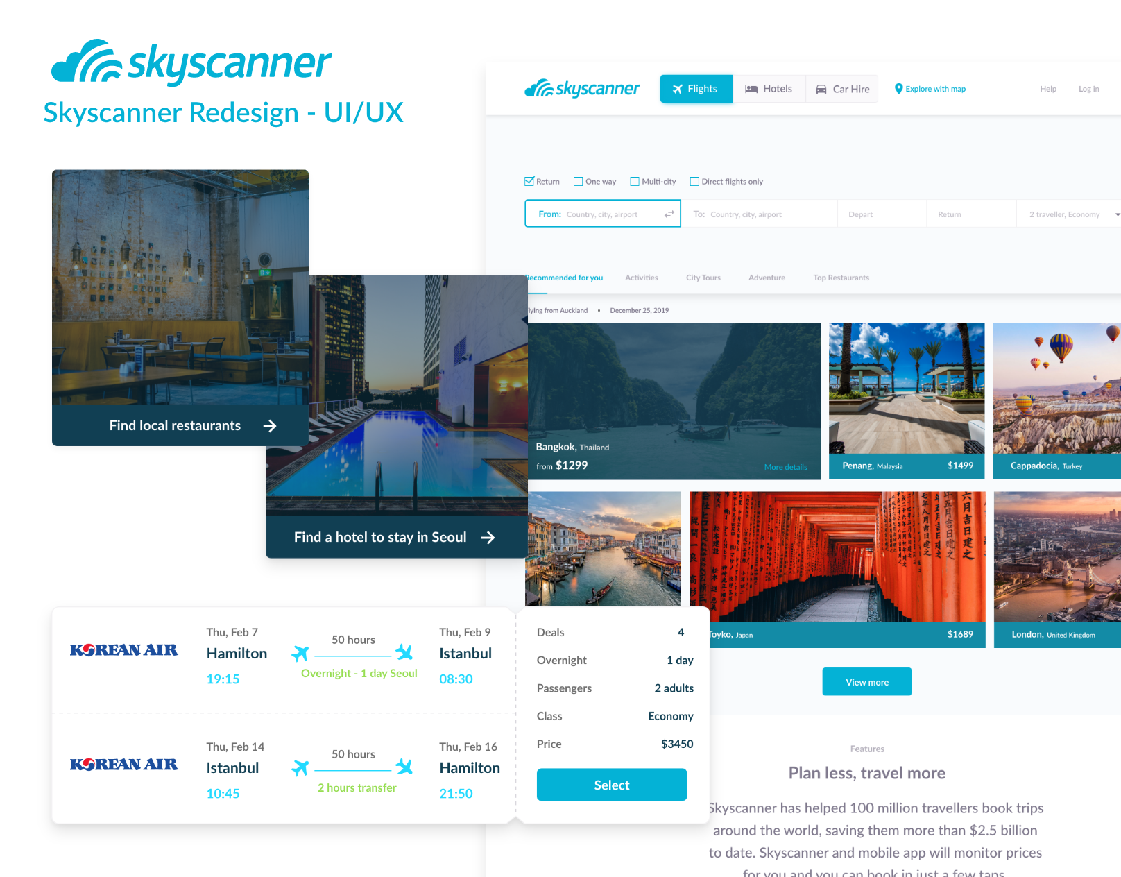 Final design of Skyscanner redesign